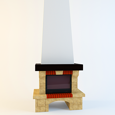 Madrid Fireplace: The Perfect Hearth 3D model image 1 