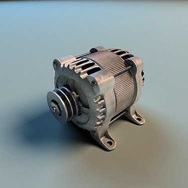 3D Electric Generator with Textures 3D model image 1 