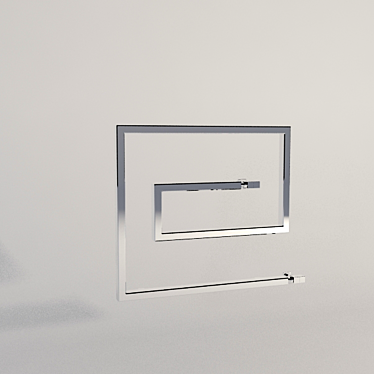 Sleek Serpent Towel Rail 3D model image 1 