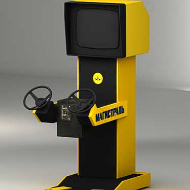 Soviet Highway Arcade Machine 3D model image 1 