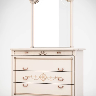 Louis Dupont Camelia Chest of Drawers 3D model image 1 