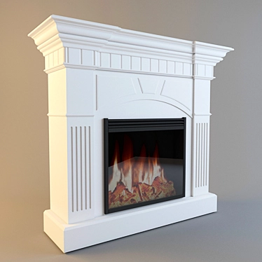 Elegant Electric Fireplace 3D model image 1 