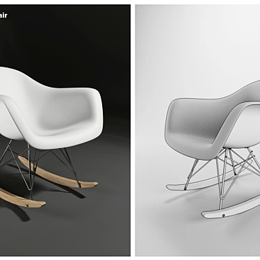 Modern Rocking Chair: Nuevo Baha 3D model image 1 