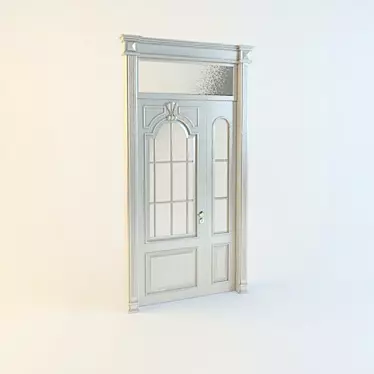 Elegant Double Door 3D model image 1 