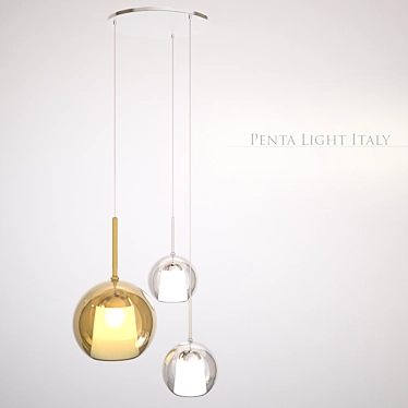 Italian Elegance: Penta Lighting 3D model image 1 