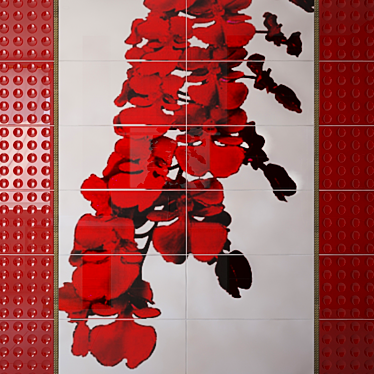 Tile Red Orchid Dec.