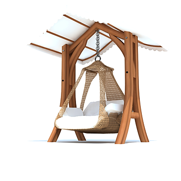 Cozy Breeze Hammock 3D model image 1 