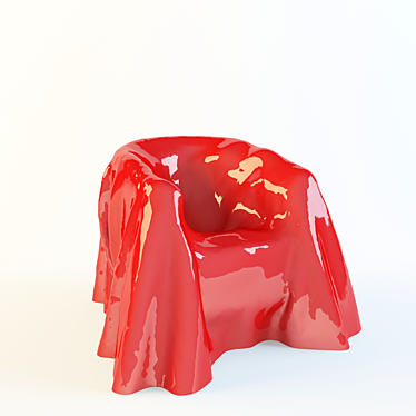 Valentina's Molded Plastic Chair 3D model image 1 