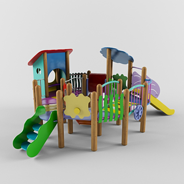 Children's Playground: High-Quality and Fun 3D model image 1 