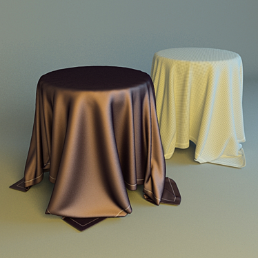 Essential Tablecloth 3D model image 1 