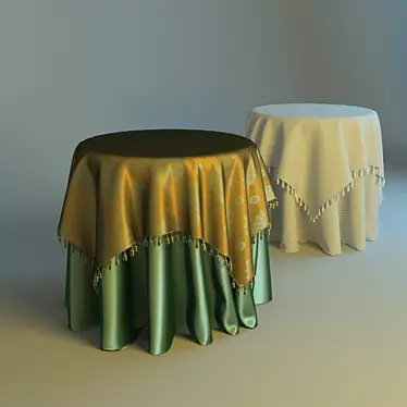 Texture-Tuned Everyday Tablecloth 3D model image 1 