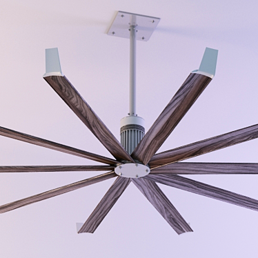 Elegant Ceiling Fan - Isis 3D model image 1 