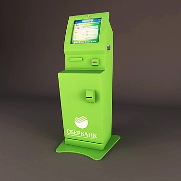 Sberbank ATM Machine: Secure and Convenient 3D model image 1 