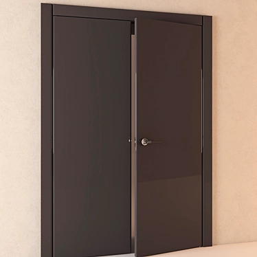 TRE-Piu Rever Doppio: Elegant Double Door 3D model image 1 