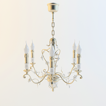 Elegant Classic Chandelier 3D model image 1 