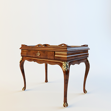 Classic Console Table 3D model image 1 