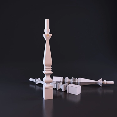 Classic Baluster, 95cm 3D model image 1 