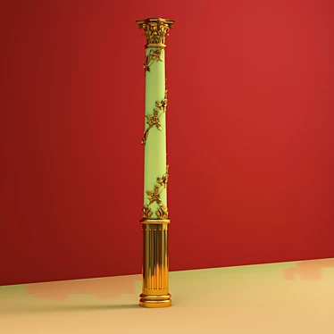 Classic Column with Capital 3D model image 1 