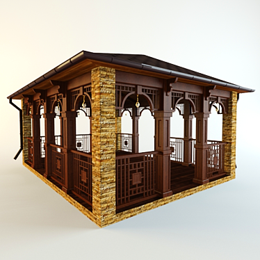 Elegant Outdoor Retreat: Gazebo 3D model image 1 