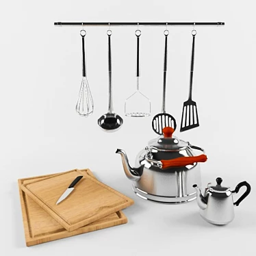 Kitchen essentials: Cook, serve, and enjoy! 3D model image 1 