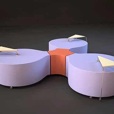 Hall Modular Sofa: Versatile Seating Solution 3D model image 1 