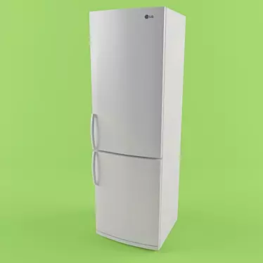 LG 1900х600х600 Fridge: Spacious and Efficient 3D model image 1 