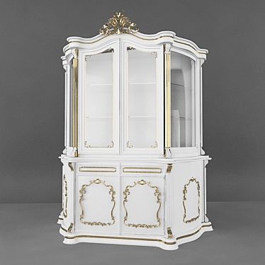 Elegant Display Cabinet -  витрина 3D model image 1 