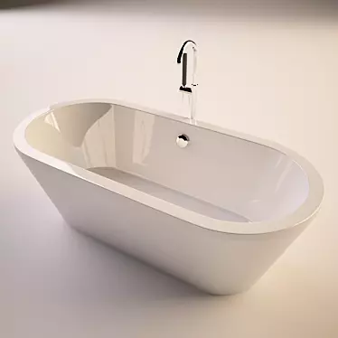 CRW Det014A: 1800x850x600 Bathtub 3D model image 1 