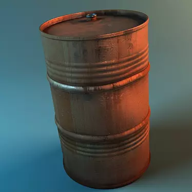 Rustic Barrel Decor | Vintage Style 3D model image 1 