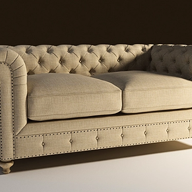 Lux Cigar Club Sofa 3D model image 1 