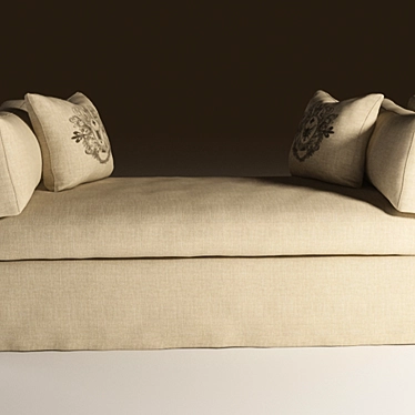 Elegant Walterom Daybed Sofa 3D model image 1 