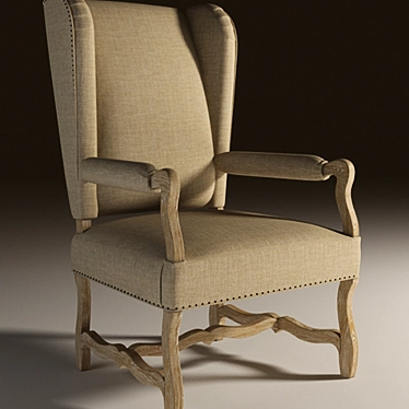 Elegant Williamson Arm Chair 3D model image 1 