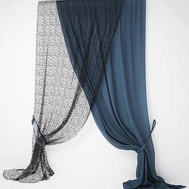 Elegant Drapes for Your Home 3D model image 1 