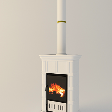 Elegant Mosaic Furnace 3D model image 1 