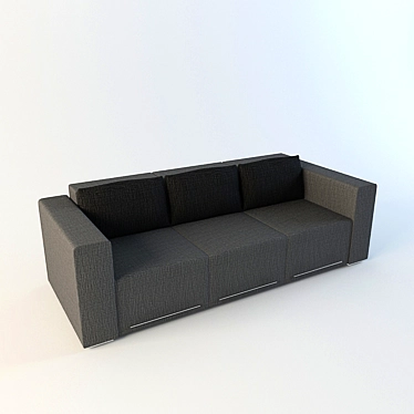 Tutti Sofa Bed, 2410x950 3D model image 1 