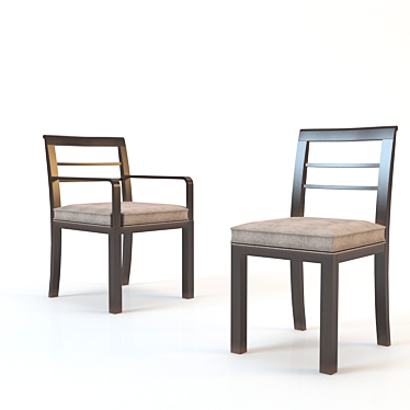 Elegant Morelato Chair 3D model image 1 