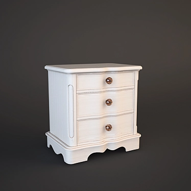 Dolfi 0337 Nightstand: Sleek and Stylish Storage 3D model image 1 