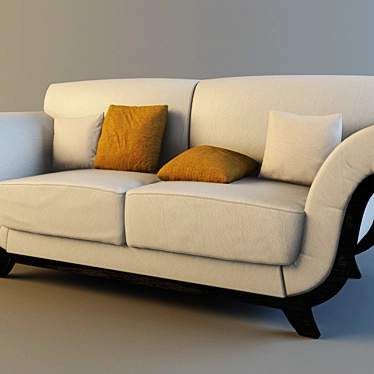 TURRI MANHATTAN - Luxurious Sofa with Elegant Textures 3D model image 1 