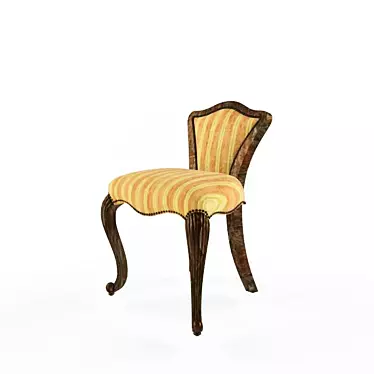 Elegance Upholstered Chair 3D model image 1 