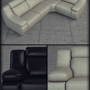 Elegant Monaco Furniture 3D model image 1 