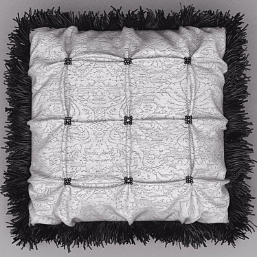 Translation of the description: All translated into Mesh. Not heavy and renders quickly.

Supposed title: Mesh Fringe Pillow 3D model image 1 