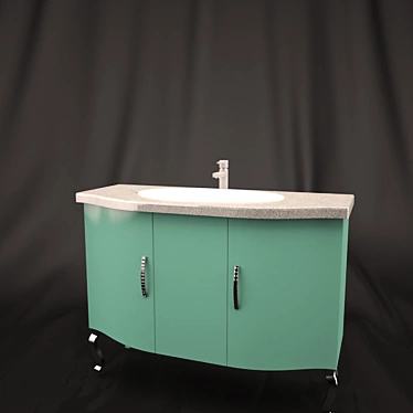 Elegant LAB4_ST_L Bathroom Sink 3D model image 1 