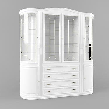 Elegant Classic Display Cabinet 3D model image 1 