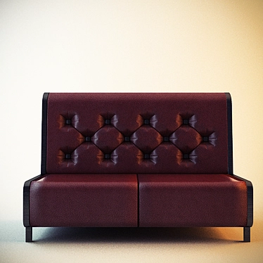Modern Office/ Cafe Sofa 3D model image 1 