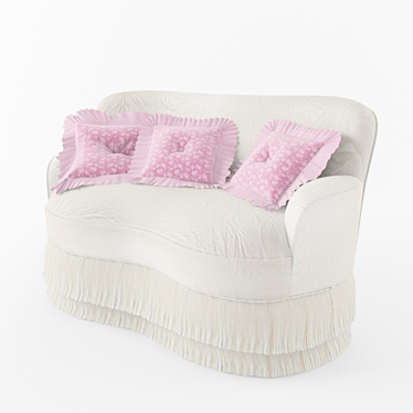 Cozy Kids Sofa 3D model image 1 