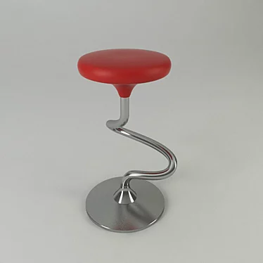 Effezeta Bar Stool 3D model image 1 