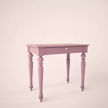 Isala 2012 Collection Customizable Desk 3D model image 1 