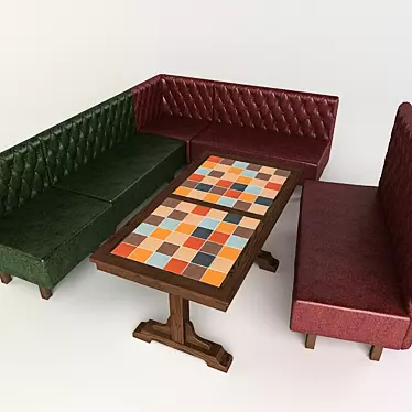 Versatile Bar Furniture: Comfortable & Stylish 3D model image 1 