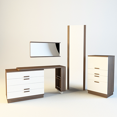 Angstrem Laina Bedroom Set 3D model image 1 