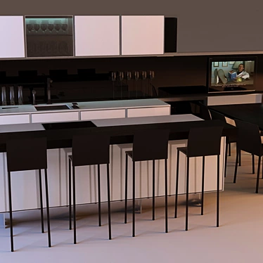 Porsche Design: Premium Kitchen Upgrade 3D model image 1 